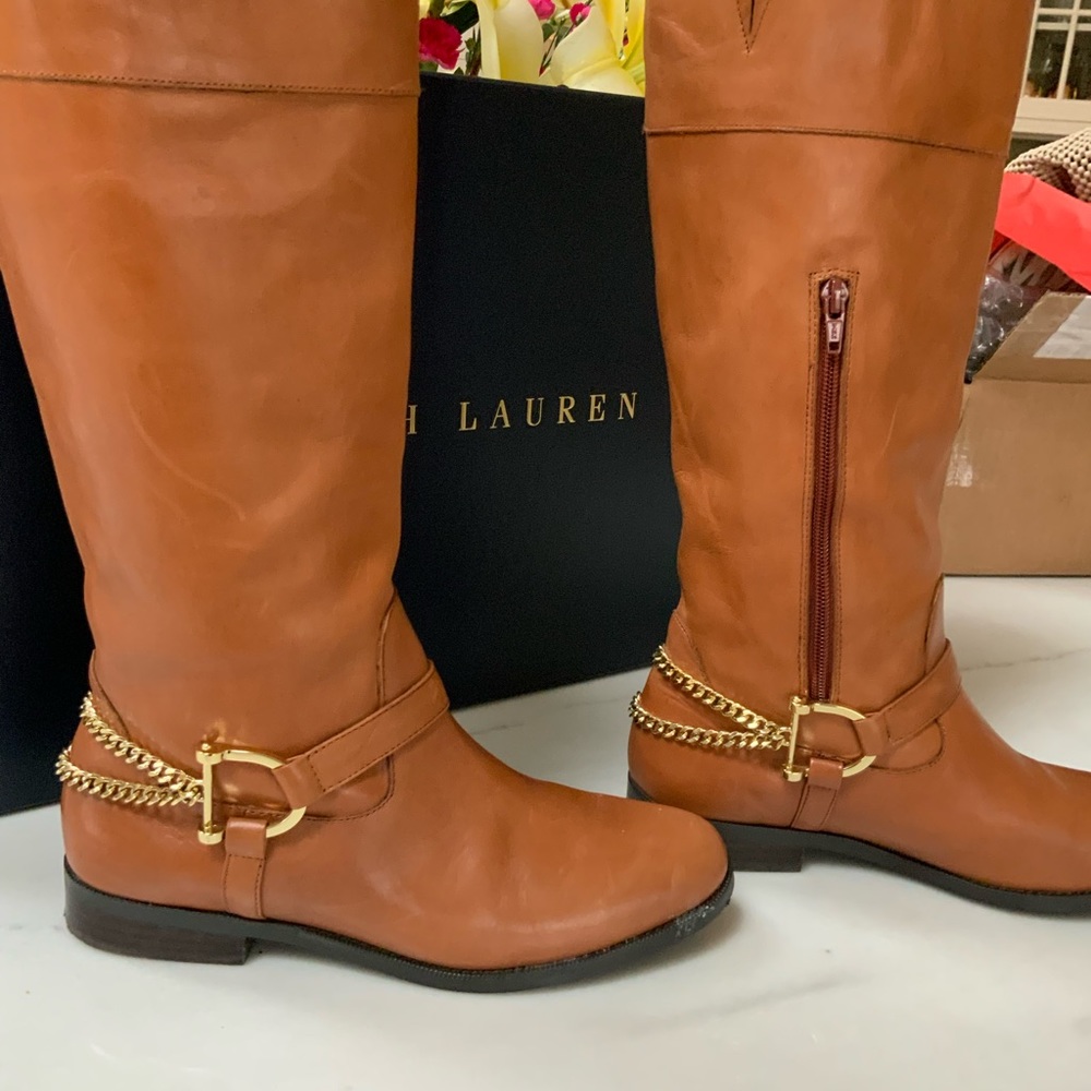 Ralph Lauren leather  nwot riding boots - Picture 7 of 11